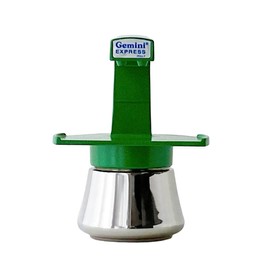 EPPICOTISPAI GEMINI EXPRESS Gemini Express Espresso Maker, 1-2 Cups, Induction, Induction, Stainless Steel (Green)