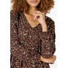 Sublevel Women's Spring and Summer Floral Long Sleeve Floral Dress,