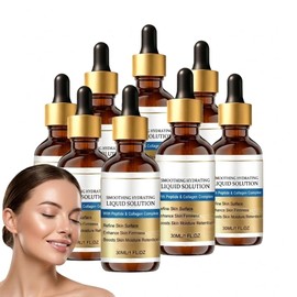 Sérum lifting facial, sérum antiedad para mujeres y hombres, sérum reafirmante y antiarrugas con colágeno, hidratante antiedad con péptidos suavizantes, solución líquida suavizante e hidratante (8PCS)