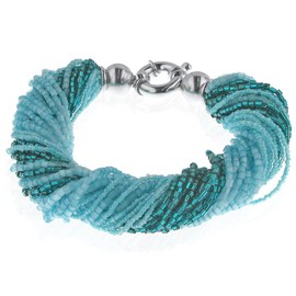 Venetiaurum - Women's Multi-strand Bracelet In Glass And 925 Silver - Made in Italy Certified Jewel