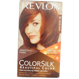 Revlon ColorSilk Hair Color, 42 Medium Auburn 1 ea (Pack of 9)
