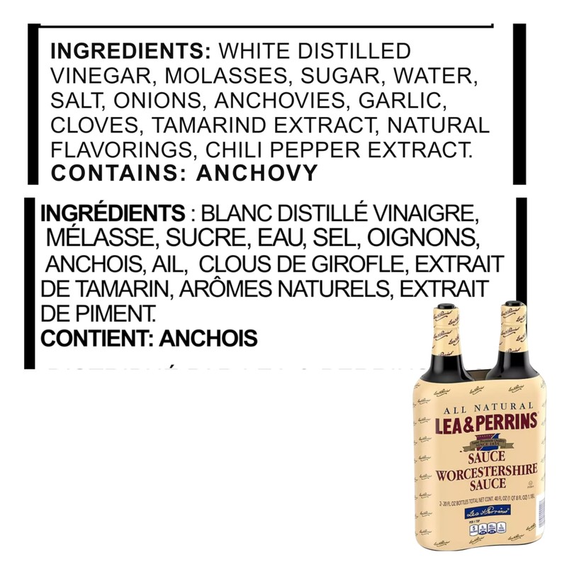 Lea & Perrins Worcestershire Sauce, 20 Fl Oz (Pack of