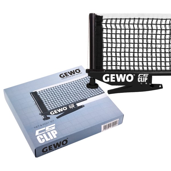 GEWO CS Clip Table Tennis Net - Robust Table Tennis