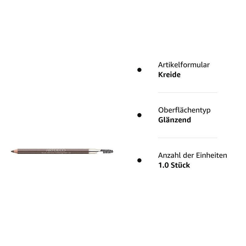 Designer Art Deco Eye Brow – Eyebrow Pencil – No. 03 Medium Brown – 1 Pack (1 x 1 g)