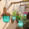 JxyHauteresce Self Watering Hanging Planters with Drainage Holes –Hanging planters