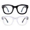 OuShiun 2 Pack Oversized Reading Glasses for Women Men Fashion