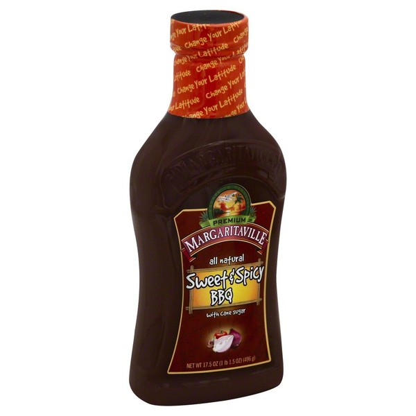 Margaritaville Caribbean BBQ Sauce, Sweet and Spicy, 17.5 Ounce
