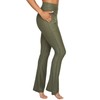 Colosseum Active Women's Rosemary Flared Legging with Pockets (Dark Olive,