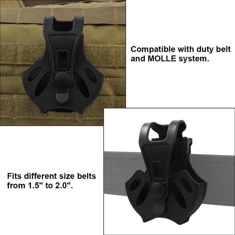 MiOYOOW Handcuff Holder Wear-resistant Handcuff Case Handcuff Cover Handcuff Holster