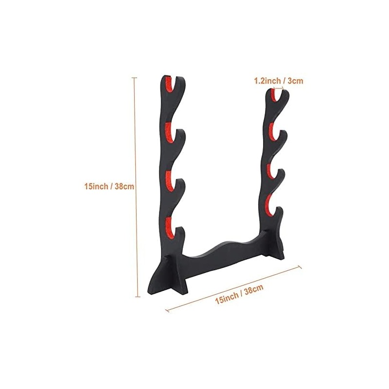 Sword Stand, Velvet Padded Katana Wakizashi Tanto Holder - Wall