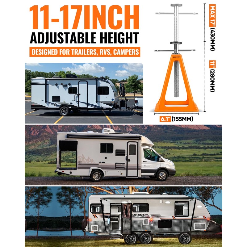 4-Pack 6600LBS RV Stabilizer Jacks Set