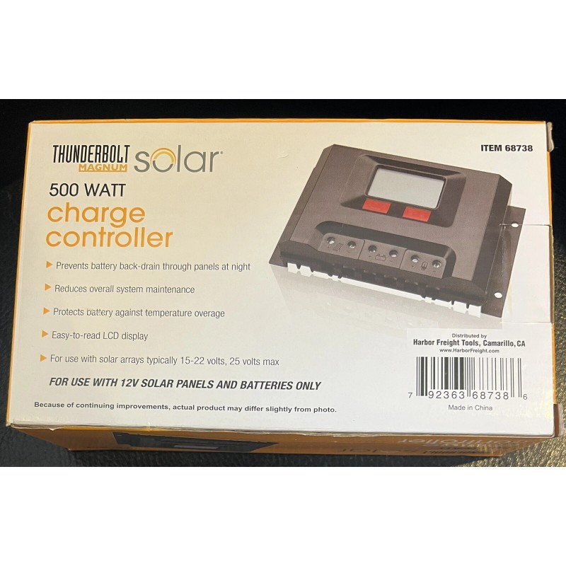 Thunderbolt BRAND NEW Thunderbolt 500 Watt Solar Charge Controller -
