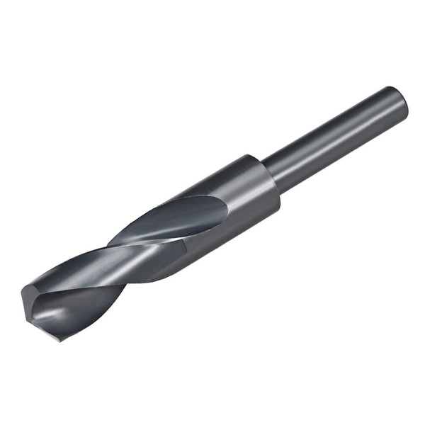 uxcell 1/2" Reduced Shank Drill Bits 21mm Black Nitride Coated