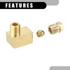 Partuto 1 Pc M8x1 Universal 90 Degree Elbow Brass Fitting