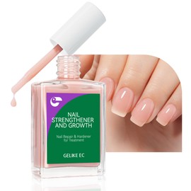 Gelike ec Nail Hardener Growth Nail Groove Filler: Repair for Thin Damaged and Brittle Nails Groove Filler White