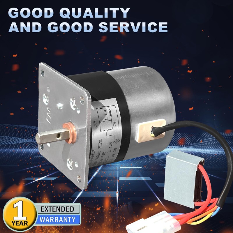 Feed Motor Replacement for Pelpro & Pleasant Hearth Pellet Stoves,