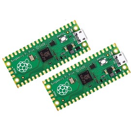 DUBEUYEW Raspberry Pi Pico Flexible Microcontroller Card Based on Raspberry Pi Dual-Core Arm Cortex M0+ Processor up to 133MHz, Supports C/C++/Python (2 pcs)