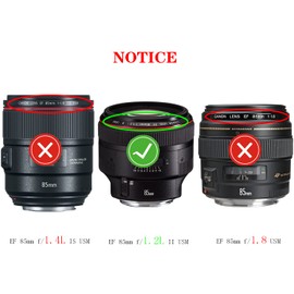72 mm Lens Cap Compatible with Canon EF 50 mm f/1.2L (Not 1.8) USM, EF 85 mm f/1.2L (Not 1.8) II USM, EF 85 mm f/1.2L (Not 1.4) USM, HUIPUXIANG [Pack of 2]