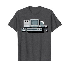 Vintage Tech Icons Retro IT Hardware and Gadgets T-Shirt
