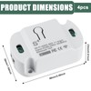 Smart Light Switch Module, Pack of 4 10A WiFi Switch,