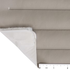 Pleated Marine Vinyl Upholstery Fabric Very Light Gray Sample 3" x 3" Boat Auto