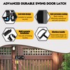 MustGood Swinging Shed Door Latch with Handle for Indoor/Outdoor Use,