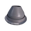 Dektite #6 Gray EPDM Metal Roof Pipe Flashing, Round Base,