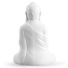 FORLONG Ceramic Praying Buddha Figurine, Serene Medium Statue （11 Inches