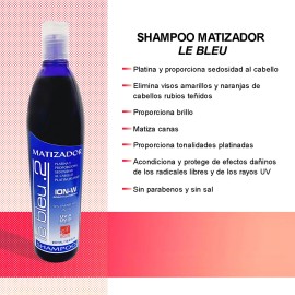 Shampoo Matizador Morado Para Canas Rubios Y Beige Sin Sal                                                                                            