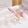 Movdyka Crystal Butterfly Decor Figurines for Mom Women, Pink Glass