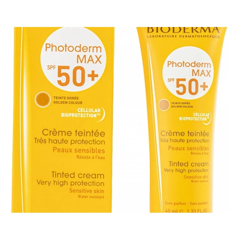 Bioderma Photoderm Max Spf 50+ Aquafluido Dorado 40ml