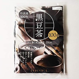 Tanba 100% Pururun Hime's Black Bean Tea Tea 100 Packets (0.05 oz (1.5 g) x 25 Packs x 4 Bags)