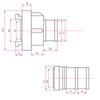 EBERTH Storz 75-B 3 Inch Suction Coupling Storz B, Hose