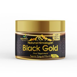 Black Gold Pure Himalayan Shilajit Resin - Plant Derived Fulvic Minerals Immune Support - 25 grm/ml