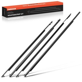 A-Premium [4PCS] Front & Rear Window Trim Seals with Clips Compatible with Toyota Prius 2010 2011 2012 2013 2014 2015, Replaces 75710-47021, 75720-47021, 75730-47021, 75740-47021