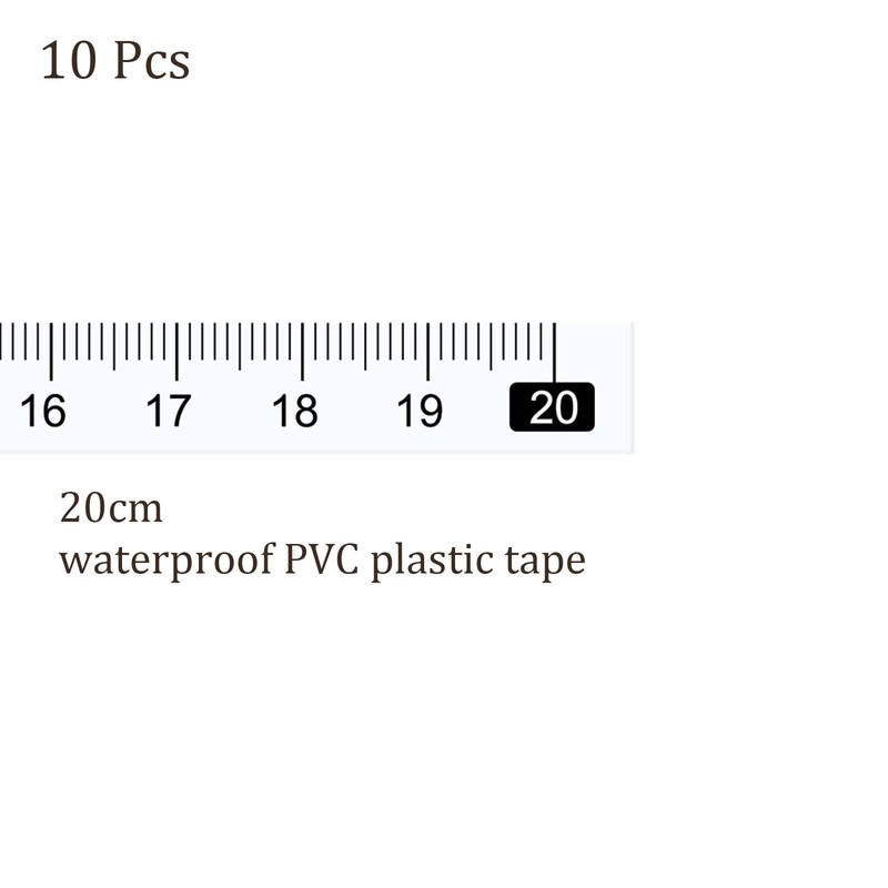 Kozelo 10pcs Adhesive Tape Measure Metric - [20cm x Left