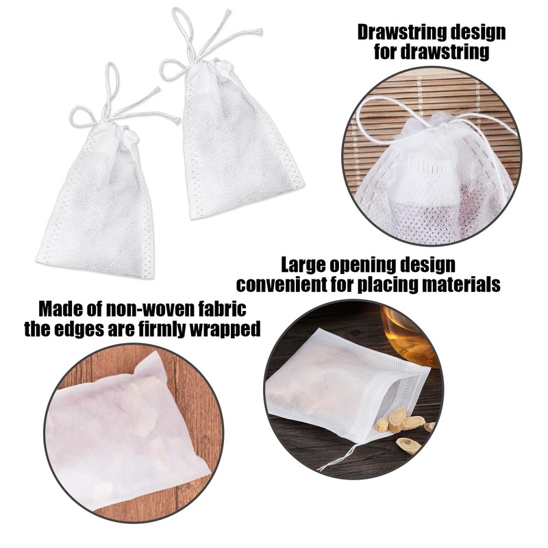 200 Tea Filter Bags, Empty Loose Leaf Tea Bags, Tea