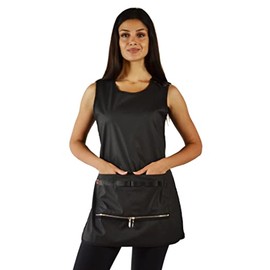 Ladybird Line 800 Waterproof Curvy Size Cobbler Style Apron, Hair Resistant with front pockets and bottom zippers, Front and back coverage, Ideal for Hair Stylists & Pet Groomers, Fits Up to 4XL
