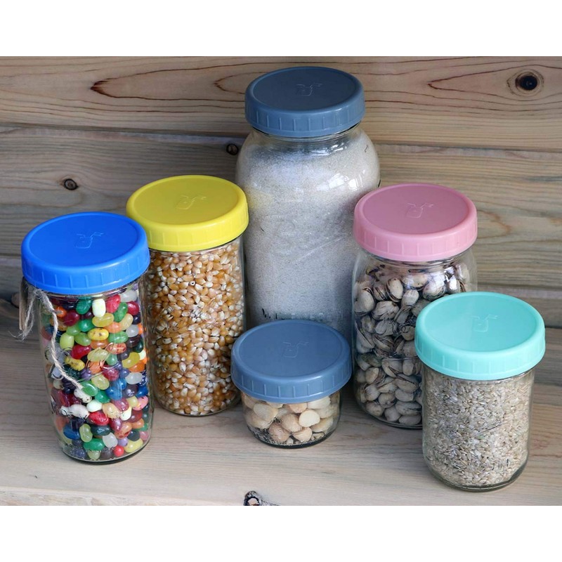 MJL Leak Proof Plastic Storage Lids With Silicone Liners For