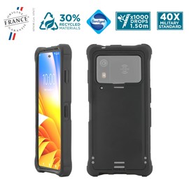 Mobilis Zebra EM45 Reinforced Tough Case for Zebra EM45 RFID Enterprise Mobile - Military Grade Protection - Black