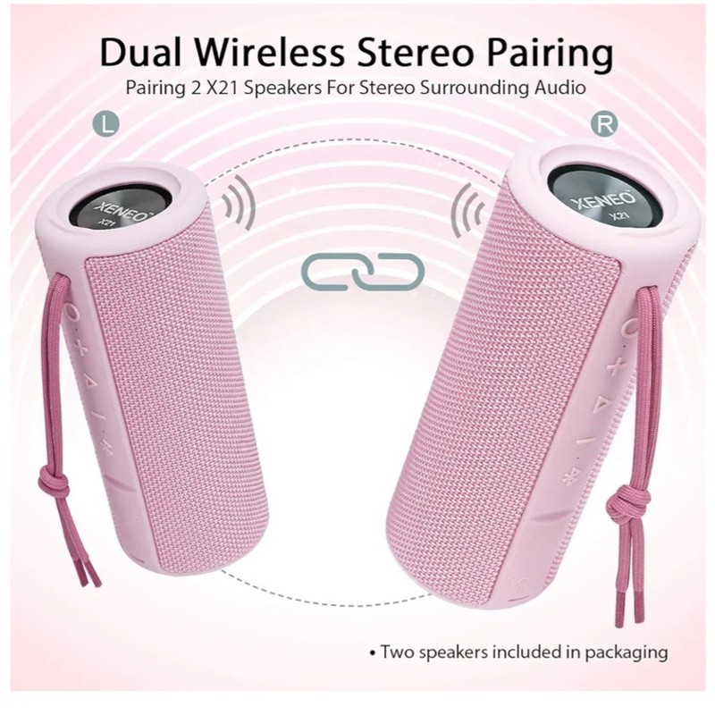 Xeneo X21 Portable Bluetooth Outdoor Speaker Waterproof, FM Radio, Micro