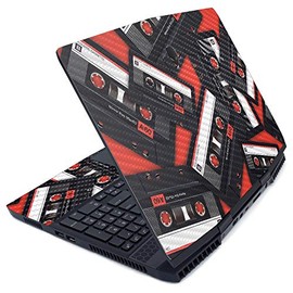 MightySkins Carbon Fiber Skin for Alienware M15 (2019) - Mixtape | Protective, Durable Textured Carbon Fiber Finish | Easy to Apply, Remove, and Change Styles | Made in The USA
