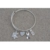 Infinity Collection Autism Bangle Bracelet, Autism Ribbon Awareness Jewelry, Autism