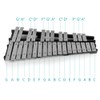 ENNBOM 30 Notes Foldable Glockenspiel Xylophone Vibraphone Percussion Instrument (Black