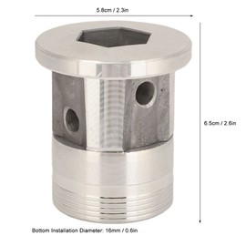 TOPINCN Trimmer Head for String Trimmer Aluminum Grass Trimmer Head Universal Cylinder Type Lawnmower Weeding Head for Farming Gardening