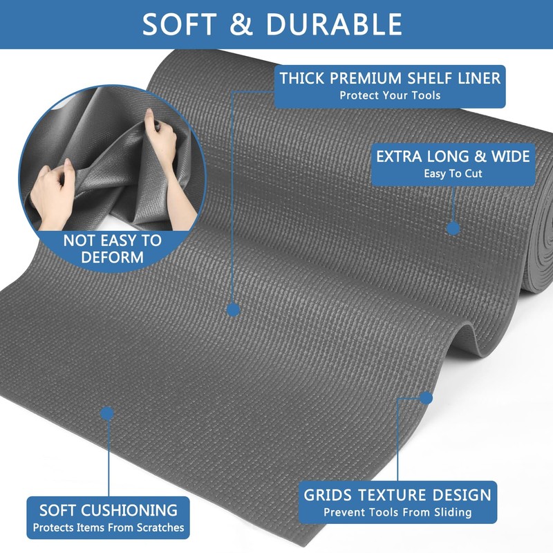 Foam Toolbox Liner Drawer Mat 1/8 Inch Thick X 24