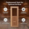 Wooden Sauna Room Air Vent, Ventilation Panel Slab Grille for