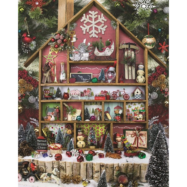Springbok's 1000 Piece Jigsaw Puzzle Christmas Country Home - Made in USA