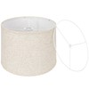 Beige Drum Lamp Shade, 13" Top x 13" Bottom x