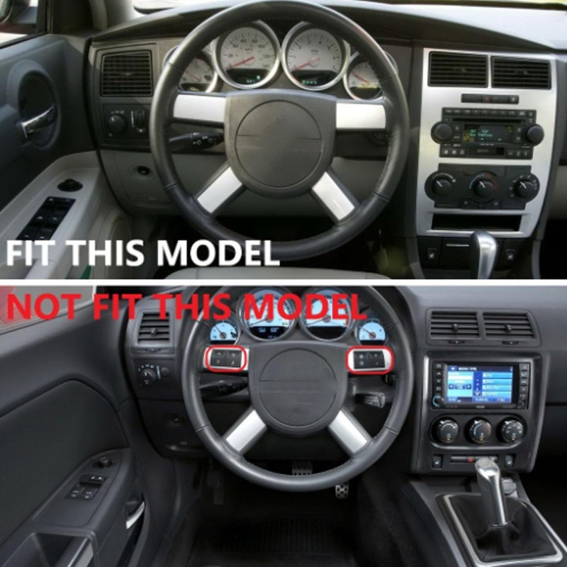 Cubierta interior de fibra de carbono para volante Dodge Challenger